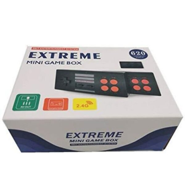 Retro Extreme Mini Game Box Wireless Classic Portable Gaming Console 1 GB with Preinstalled 500 + Classic Games, Super Contra & Many More Games, AV-OUTPUT (Black, Pocket Console, Video Game Player, TV Video Game)