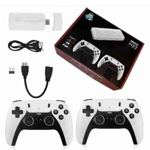 M22 Retro GameStick Console 4k 2.4G Dual Wireless Sup Game Box Video Game For TV With Plug & Play, Gaming Consoles For TV Video Game Handheld 64 GB with HDMI Output 50+ Emulator, Video Game Hand tv With TV Game Set, Best Gift All Ages (Black Edition, GTA, God of War Game Supported, Remote Video Game For Kid, Modern Gamer, Loved by Fans of Playstation PS5, PS4, PS3, PS2, PS1, PSP,PVP, Xbox, Nintendo)