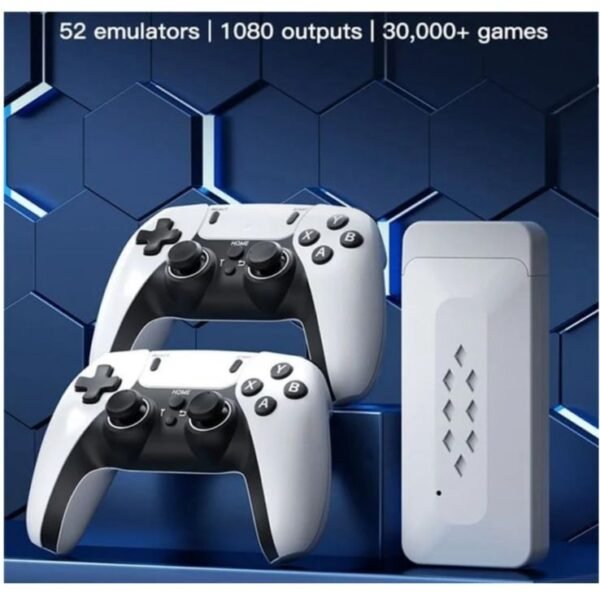 Second image of M22 Retro GameStick Console 4k 2.4G Dual Wireless Sup Game Box Video Game For TV With Plug & Play, Gaming Consoles For TV Video Game Handheld 64 GB with HDMI Output 50+ Emulator, Video Game Hand tv With TV Game Set, Best Gift All Ages (Black Edition, GTA, God of War Game Supported, Remote Video Game For Kid, Modern Gamer, Loved by Fans of Playstation PS5, PS4, PS3, PS2, PS1, PSP,PVP, Xbox, Nintendo)